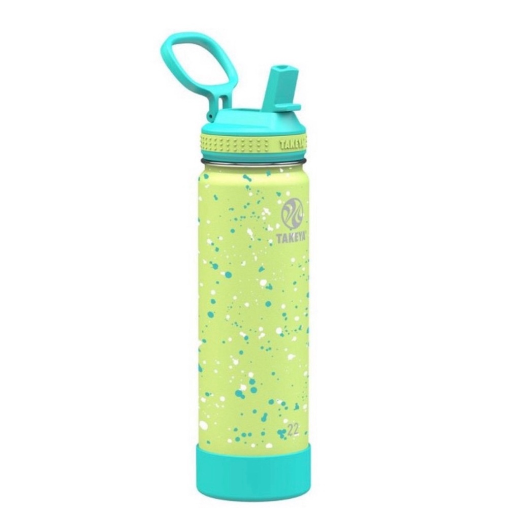 NWT Takeya Confetti Insulated Straw Water Bottle 24 Hours Cold